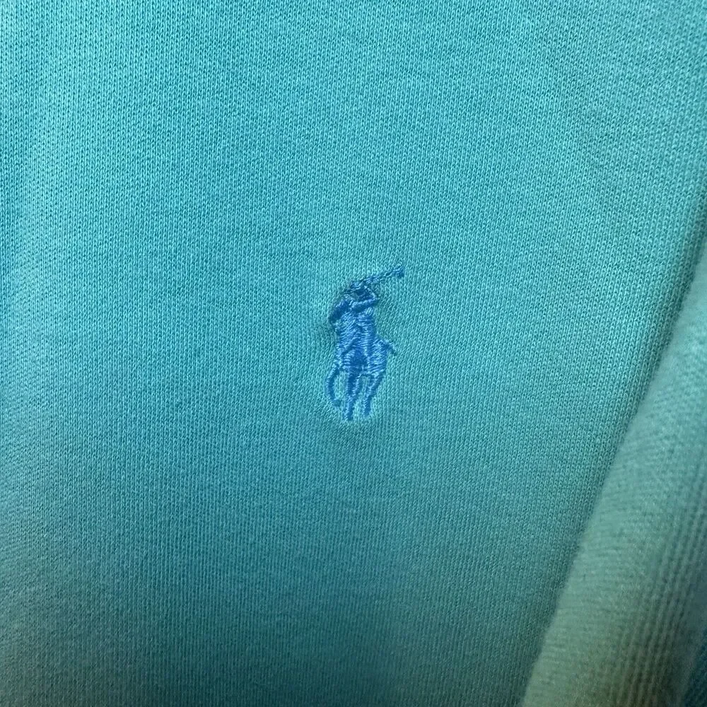 Polo by Ralph Lauren Polo Shirt Men's Size XL Green/Blue Horse Vintage